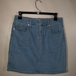 Light Wash Denim Skirt